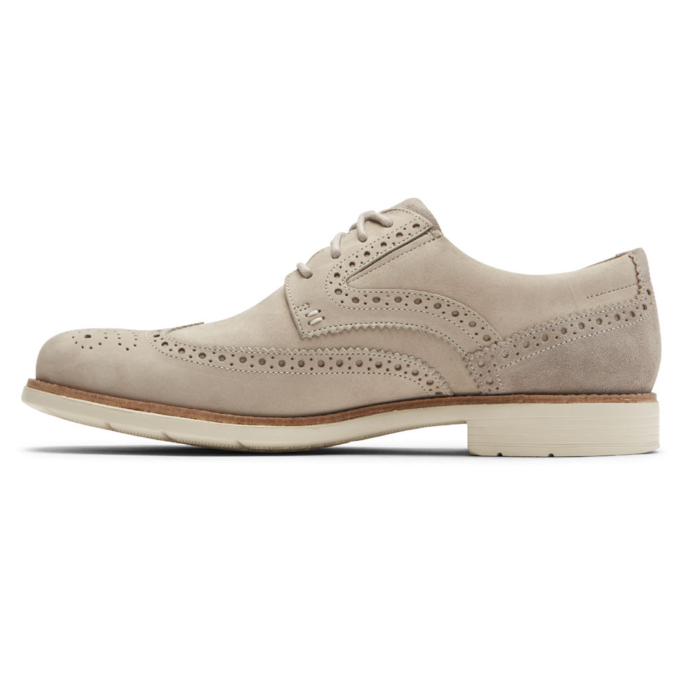 Tenis Rockport Homem Bege - Total Motion Classic Dress Wingtip - 12864NPAM